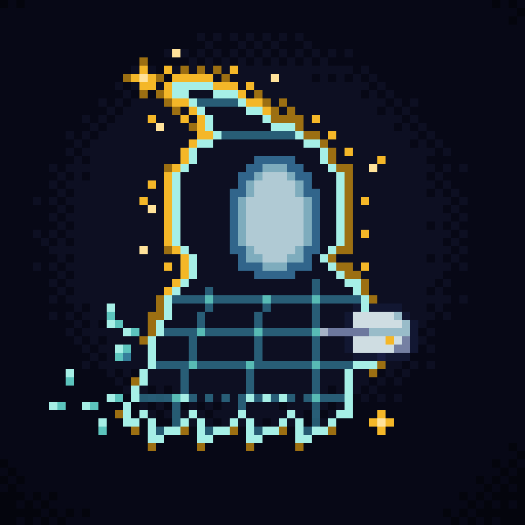 zkghosts_'s tweet photo. zkghost #███

> era: SHIELDED
> cloak: WIREFRAME
> void: SOFT BLANK OVAL
> aura: GOLD PROOF GLOW
> memo: SEALED SCRAP
> face: NONE

TRAIT_DATA // PROVEN_ https://t.co/wgPLfH6WCT