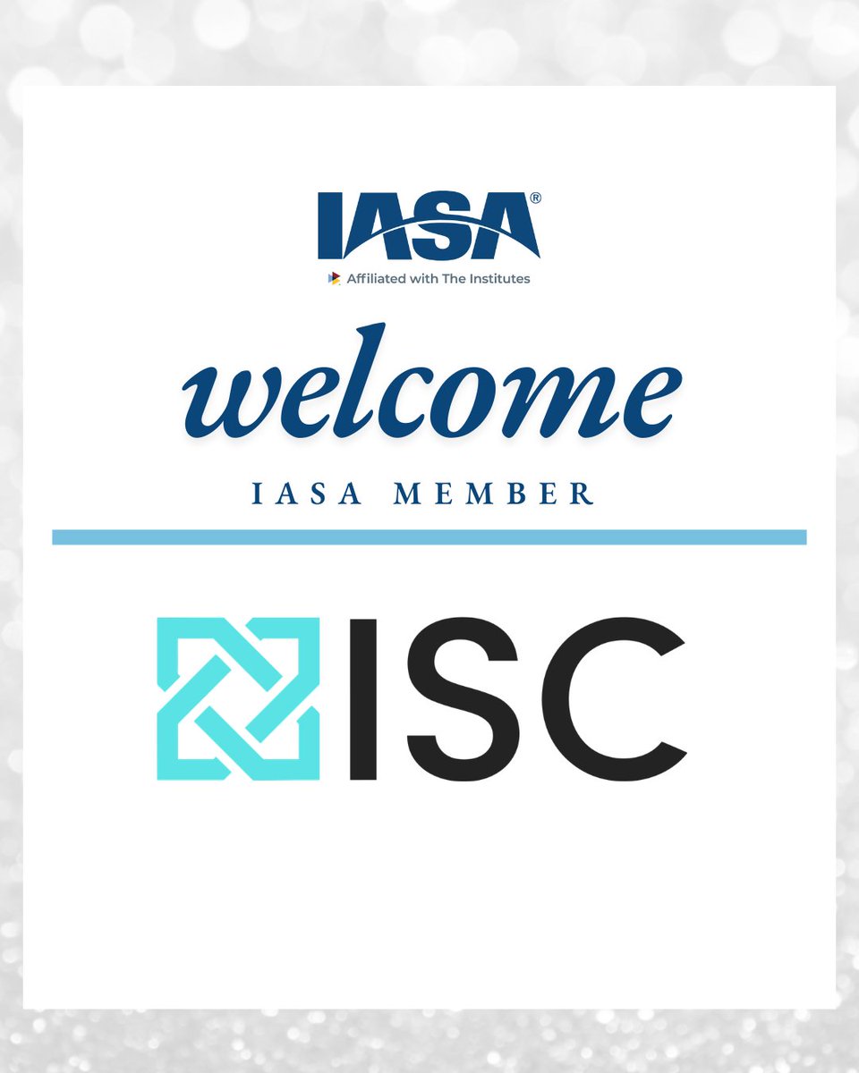 IASAINC's tweet photo. We're thrilled to welcome ISC: Integrated Specialty Coverages to IASA! 🙌 We look forward to engaging with your team and supporting you in our community. https://t.co/xHQEZNGy24 https://t.co/QstJdJMuWv