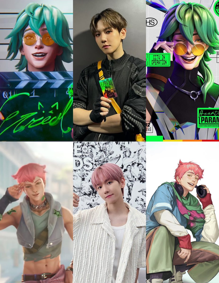 codeB5O6's tweet photo. baekhyun as ezreal 💚🩷 https://t.co/TnYDCOMfmA