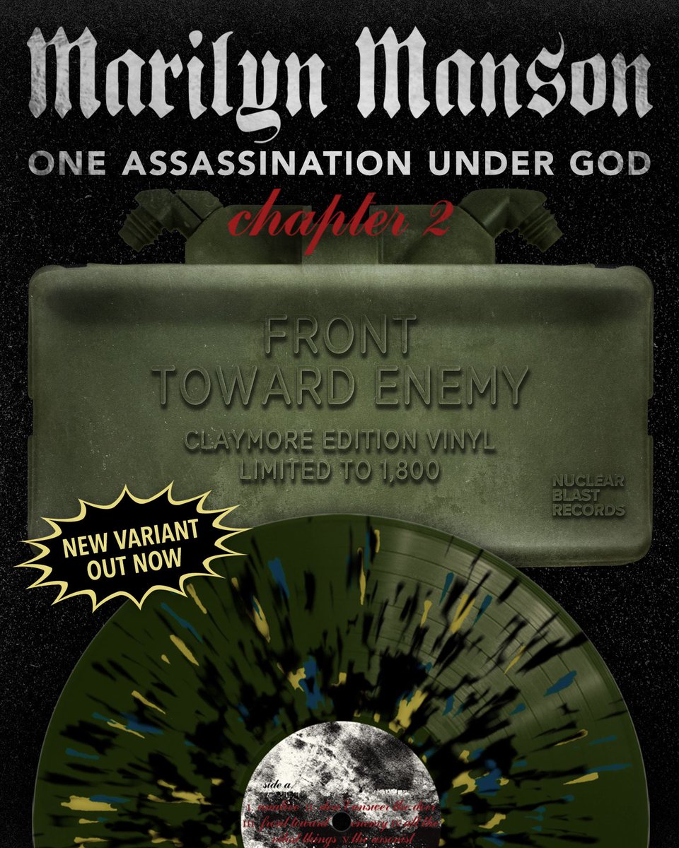 marilynmanson's tweet photo. Claymore Edition vinyl out now.
Limited quantity available at the NB EU store.
https://t.co/LZDFswbyZx
Ships worldwide. https://t.co/fLIFo2OLwT