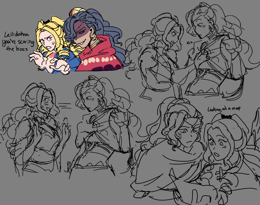 Cynicallyable's tweet photo. some Leda x Olympia yuri doodles before I lock in on #fortunesweave for the next 24 hours https://t.co/mIt1rtddDn