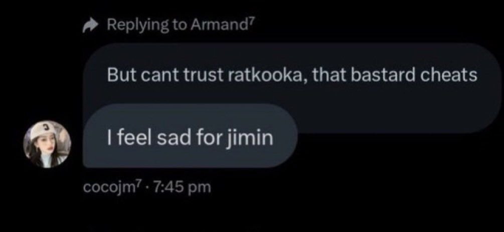 goldt4al's tweet photo. @cocojm_0t7 Cocojimin this is you https://t.co/pv02f43QuY