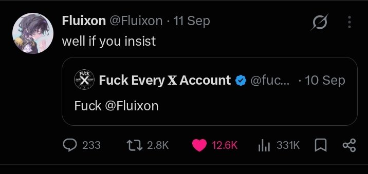 architective_'s tweet photo. the concept of the "well if you insist" tweet having more likes than the other is odd to me 💀 https://t.co/cxEKunW99O