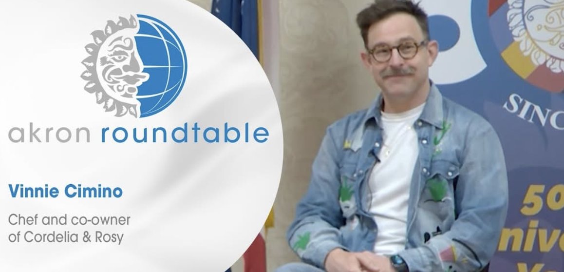 AkronRoundtable's tweet photo. Did you hear that Chef Vinnie Cimino's restaurant Rosy was just recognized on the @nytimes 2026 Restaurant List?!? It was a treat to sit down with him in June and hear what makes his team and restaurants so special: https://t.co/g2Q4rakBpT https://t.co/hdZpxKbM2N