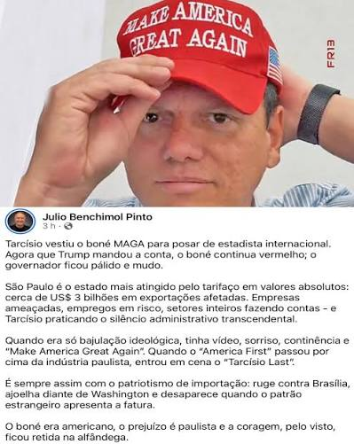 lubashivaya's tweet photo. PARA OS #VIRALATAS #TRUMPISTAS QUE VESTEM BONÉ #MAGA E SE ABREM À PENETRAÇÃO DO #PEDÓFILO LARANJÃO MALUCO COM #TARIFLÁVIO:
👇
@FlavioBolsonaro @BolsonaroSP @CarlosBolsonaro @tarcisiogdf @nikolas_dm @jairbolsonaro e outros vassalos/servos/traidores do mesmo naipe pró-imperalista! https://t.co/2qdGAjUwE4