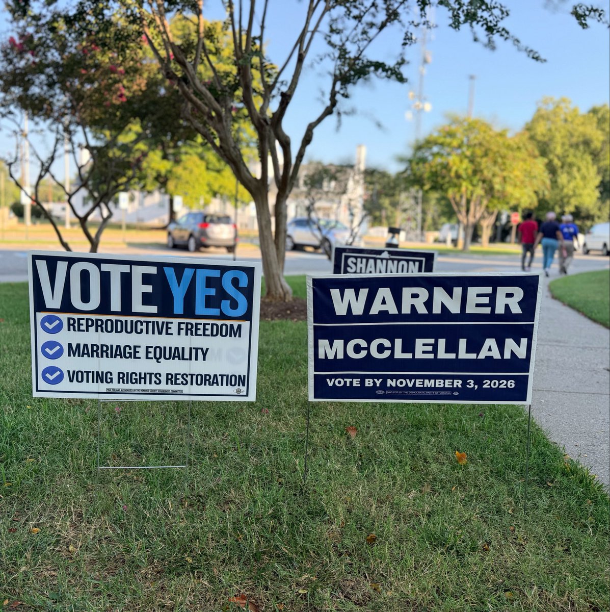 lashrecseaird's tweet photo. We are kicking off early voting in Eastern Henrico! 🗳️

Today marks the official start of early voting until Oct. 31, so make your plan to vote for our candidates, and yes on all three constitutional amendments! Visit https://t.co/qKEbiZe3Le for info. https://t.co/eyhcvEJszC