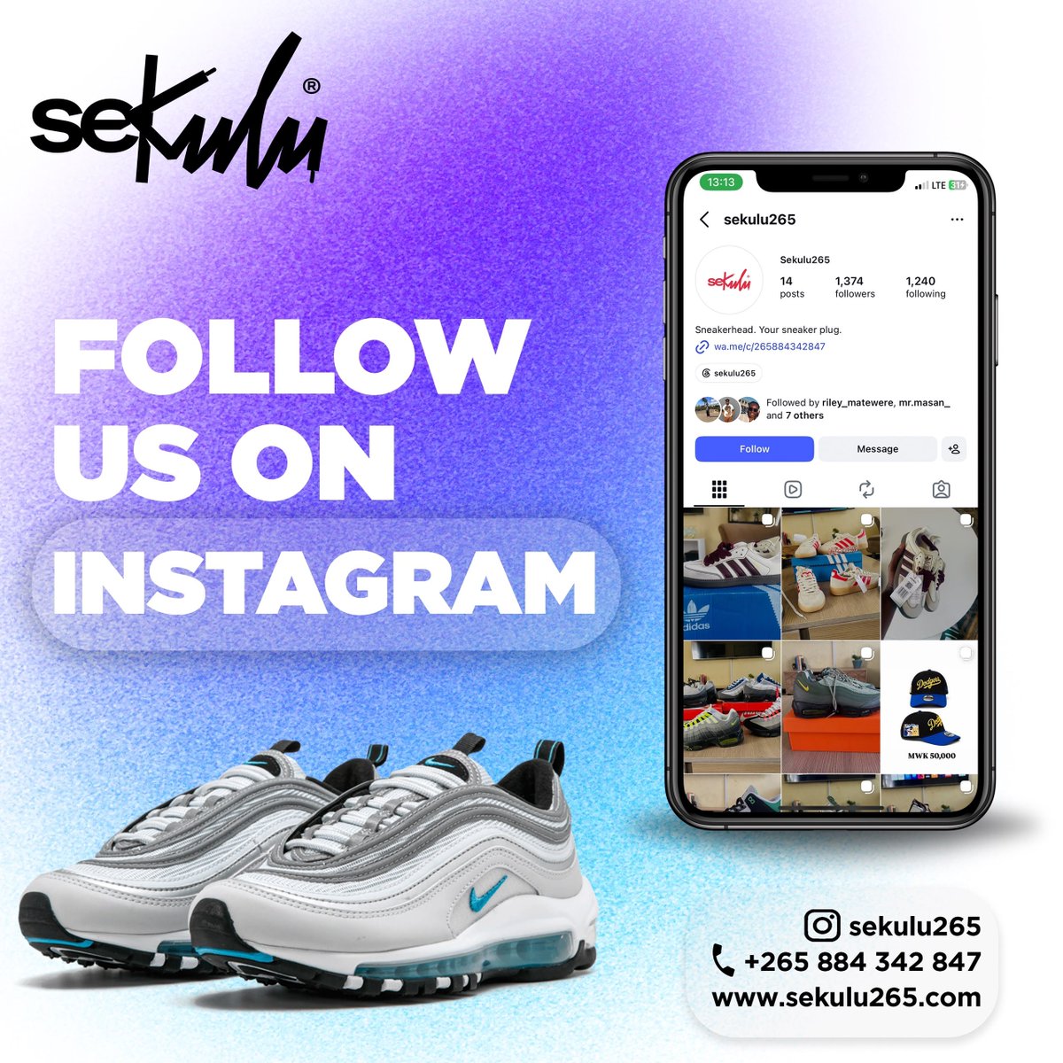 emzo07's tweet photo. Your next pair is waiting. 👟🔥
Shop fresh kicks with Sekulu265.
📲 +265 884 342 847
https://t.co/ic7832dfmC 
# Repost ,like and follow https://t.co/WJT0uw0std