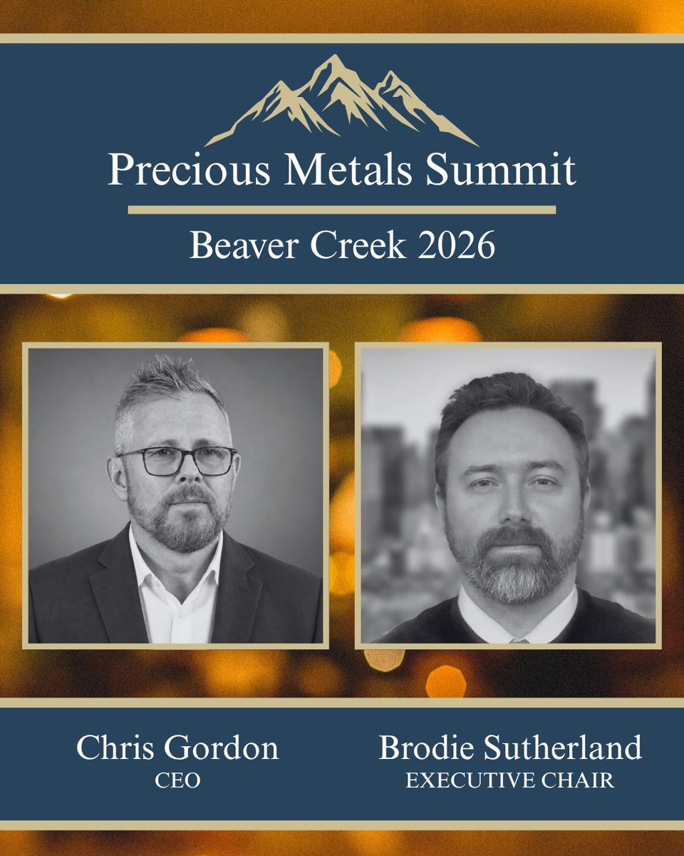 TOCVANVentures's tweet photo. Tocvan Ventures’ leadership team will be attending the 2026 Precious Metals Summit Beaver Creek.

The event takes place September 22–25 at Beaver Creek Resort in Colorado. 

Brodie Sutherland, Executive Chair, and Chris Gordon, Chief Executive Officer, will be available to meet with investors and industry participants.

With Tocvan advancing its gold-silver projects in Sonora, Mexico, including the Gran Pilar Gold-Silver Project, this is an opportunity to connect with the team and discuss the Company’s progress, strategy and near-term milestones.

To arrange a meeting, please contact:  
📧 chris@tocvan.ca  
📧 bsutherland@tocvan.ca

#TocvanVentures #TOC #Gold #Silver #Mining #BeaverCreek #PreciousMetalsSummit #Sonora #InvestorRelations