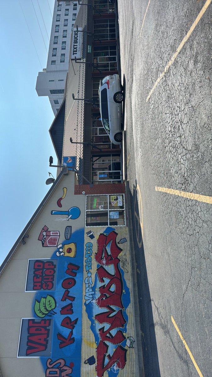 Fatrickfreed's tweet photo. Does this parking lot get more degenerates or gay nerds? https://t.co/x119GmcOnP