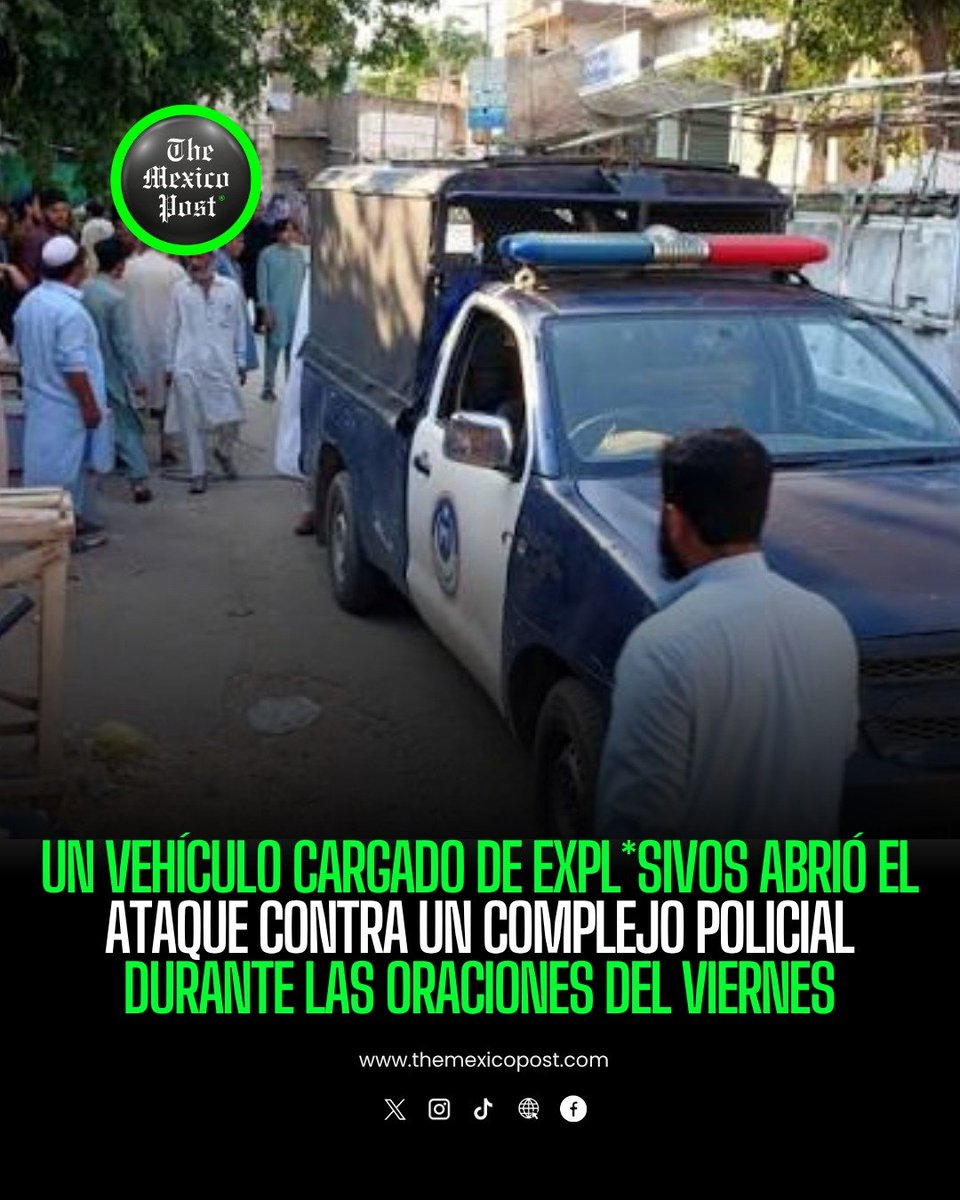 MexicoPost's tweet photo. 🚨🇵🇰 ¡ATAQUE SUICIDA DEJA AL MENOS 21 MUERTOS EN PAKISTÁN!

Al menos 21 personas, entre ellas 15 policías, murieron y más de 80 resultaron heridas en #Kohat, al noroeste de #Pakistán. Un vehículo con explosivos impactó contra el complejo policial y después hombres armados ingresaron a las instalaciones.