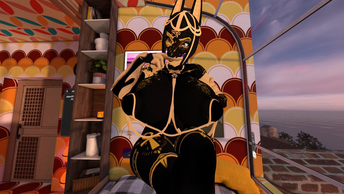 RubyThePuppyGir's tweet photo. The Egyptian god of death is a pretty one but also unpredictable do tell me would you have fun with them knowing it comes at a great cost💕🥵😘 #nsfw #vrchatnsfw #vrchat #godofdeath #anubis

Follows reposts and likes are appreciated thankyou���🥵😘😘💕 https://t.co/u8yk9oykcg