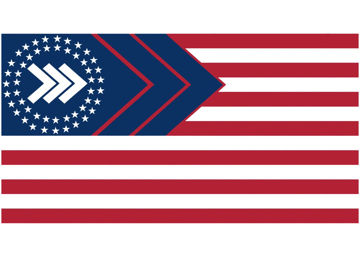 NSAWP_'s tweet photo. On why we chose stacked Chevrons / Kenaz runes over the Hakenkreuz / Swastika. For the sake of the explanation I will use “Swastika.”

Besides the help I received from the community, my inspiration for the flag came from three sources. The first was the Appeal to Heaven flag. That is a tree but I wanted something that also represented European culture, so I looked at runes. One of my favorites is Kenaz. Which represents fire, illumination, knowledge, and transformation. There aren’t recorded instances of the ancient’s having a separate meaning for it in reverse. In a modern American sense it becomes the Chevron, which represents discipline, rank, and authority. I went with four stacked Chevrons pointing upward: a deconstructed Swastika and an appeal to Heaven.

The second source: I moved away from the Appeal to Heaven look because the four stacked chevrons did not look right to me. They looked too cramped, so I looked for more inspiration. A group that always interested me was the Afrikaner Weerstandsbeweging (AWB) of South Africa. They use triple 7s to counter 666. I tried removing one of the four, rotating it to the right, and something clicked.

We intend to be the “third” and final option for Americans. To get there we need to take both the left and right wings and, at the same time, move as quickly as possible from left to right. That will ultimately lead us to the middle ground Americans need in order to destroy this subversive yoke. That middle ground is National Socialism. 

The third source is obviously the Swastika, but we needed our own symbol to represent a few things: that this is not a copy and paste of the NSDAP and its 25 point program; that National Socialism exists independent of Hitler and National Socialist Germany; and that we learn from the past and look forward to the future.

There are too many organizations out there attempting to steal valor from Hitler and the NSDAP by flying the Swastika as their main symbol when they have not earned the right to do so. Right now the Swastika is still nuclear in the public eye. Despite all our feelings about it, we are Americans first and foremost, not Germans.

We still use the Swastika and still have it on some of our crests, flags, and propaganda. We have simply not chosen it as our main symbol. Because of that, skinheads and neo-Nazis will hate us as much as jews and nons. That is unfortunate, and hopefully we can mend those relationships and unite against the real enemy.

For now we are focused on real change, not larping. Nationwide change. To achieve that takes the support of people who a decade ago screamed for and against Trump and Hillary—people who were raised their whole lives to fear the Swastika. Eventually we need all of them, left or right, to click NSAWP on a box and feel proud to do so. We will not get anywhere near that point if today we are focused on kowtowing to the needs of the minority and arguing over whose approach is better and admittedly, we’ve fallen short in that aspect as well.

I will end this by saying… unity and cooperation among each other is the only way. >>>