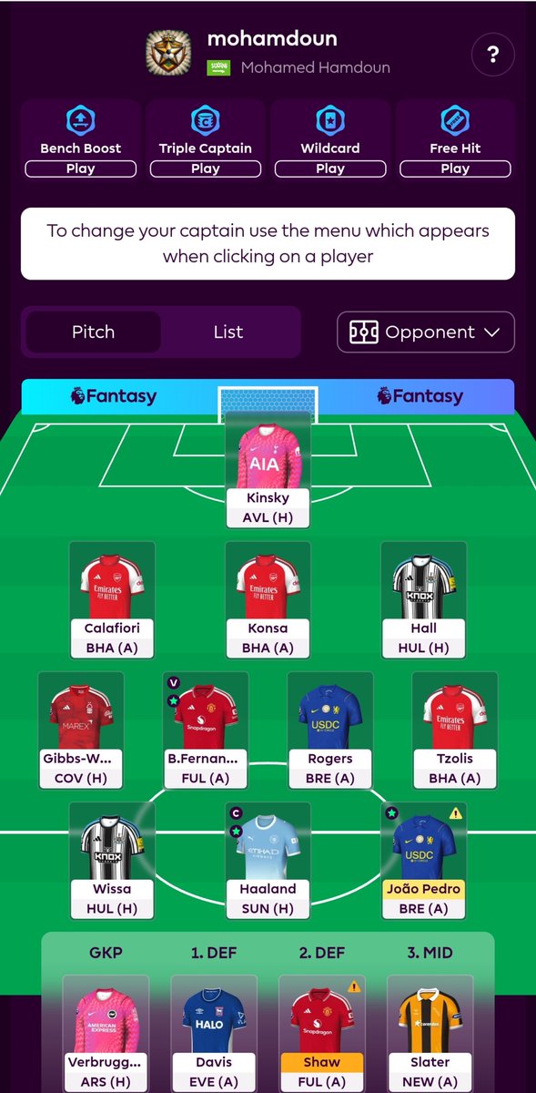 mohamdoun97's tweet photo. #GW5 🔐✔️
 
Foden 🔄 MGW
Haaland ©️

#FPL https://t.co/uvfJHh7yjJ
