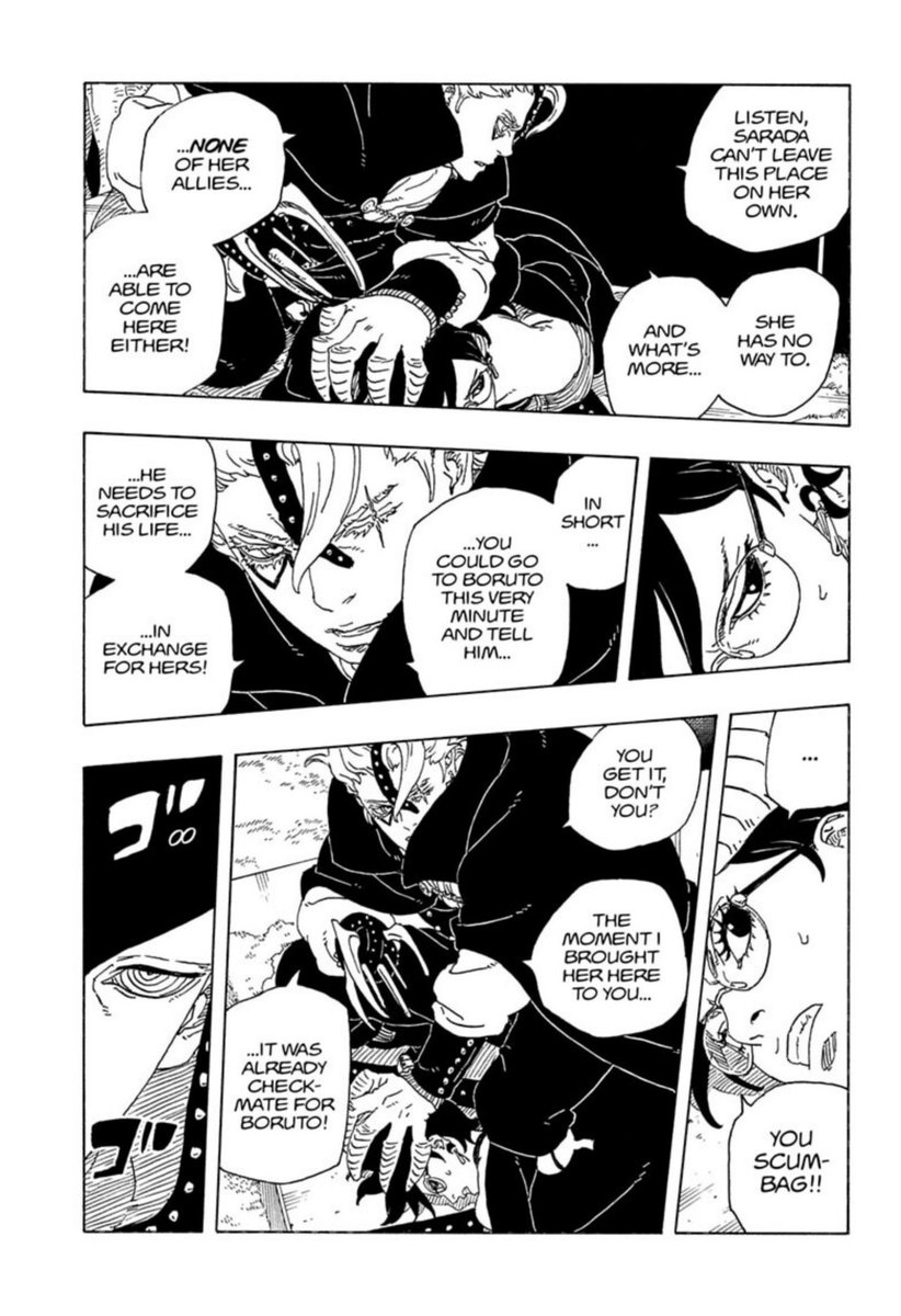 UniqueF_KajalA's tweet photo. Sarada 2 vs 1 โค๏ธ๐ฅ๐ฅ
Hope Ohirume takes Code legs ๐๐
Next chapters will be Peak
#BORUTO #BorutoTwoBlueVortex #BorutoTwoBlueVortexCh37 https://t.co/FmIIzj5V1k