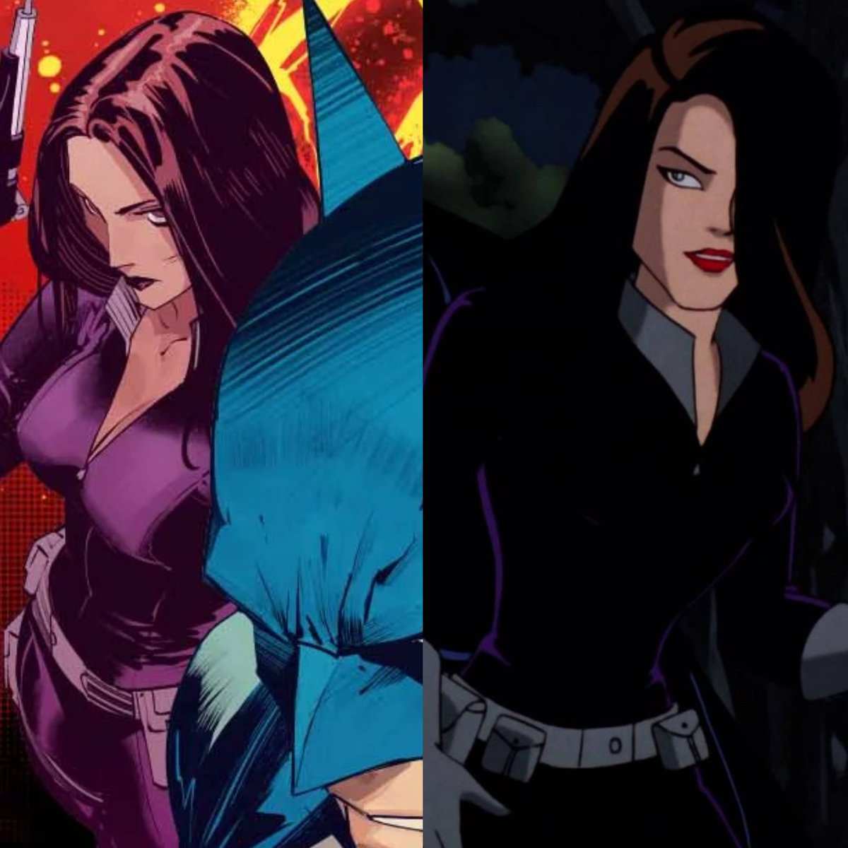 taliasghul's tweet photo. dan mora references btas designs for talia and ra's al ghul in his new world's finest cover https://t.co/pxIPLlRIpo