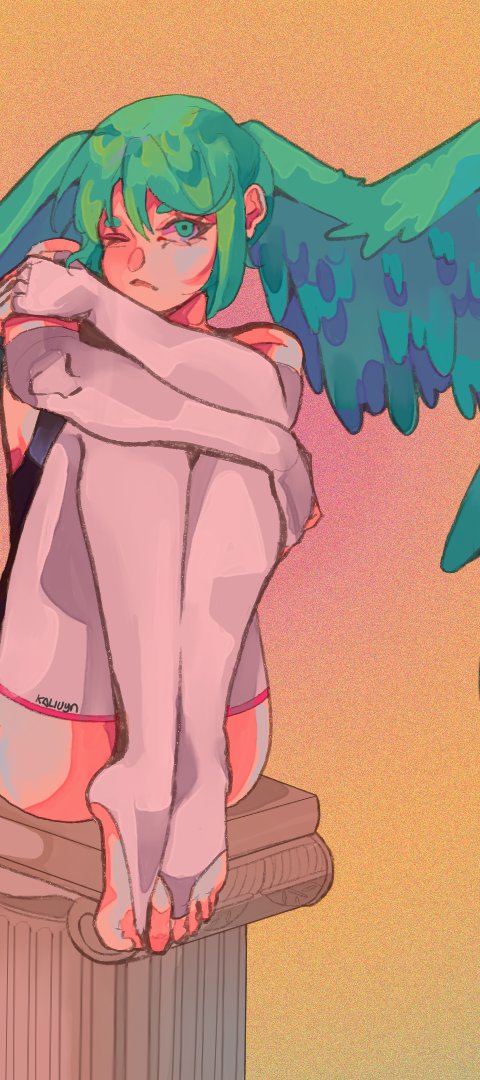 kaliuyn__'s tweet photo. Miku and The Sun https://t.co/4uV3CXvyBq