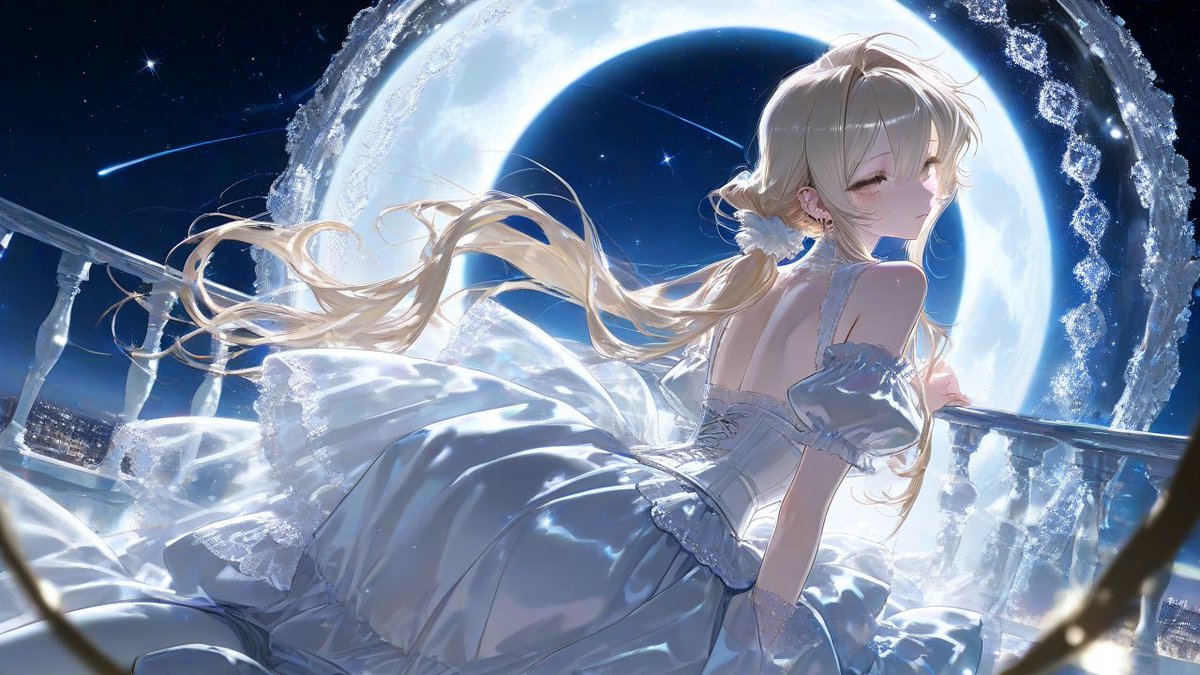gkmx74's tweet photo. ♥ プロンプト配布

　　幻想的な月夜の下🌕⭒ꠂ᩠⡱︎︎

f外問わず🙆🏼‍♀️
プロンプトはツリーに‧⁺ ⊹˚. https://t.co/S9LcMrkts1
