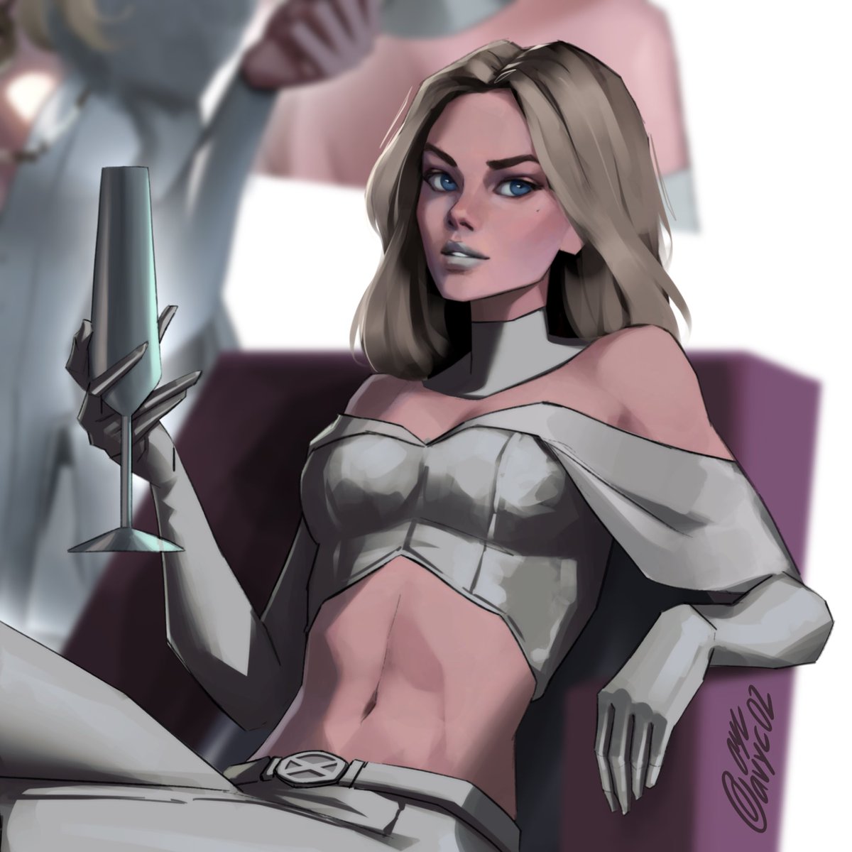 avyc02's tweet photo. Drawing Samara Weaving as Emma Frost~ 💎💅
#xmen #emmafrost #emma #xmen97 #marvel #mcu #fanart #ArtistOnTwitter https://t.co/cbqphivoVZ