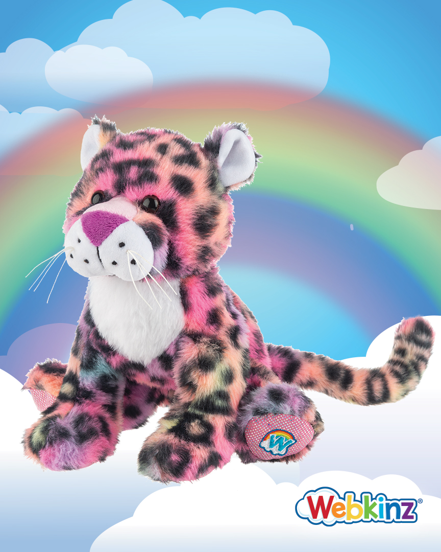 webkinz's tweet photo. 🌈🚨RAINBOW LEOPARD REVEAL🚨🌈Coming SOON! Tell EVERYONE! 📣🌈

The RAINBOW LEOPARD 🐆🐆🌈🌈 is 1 of 4 NEW Webkinz plush headed to stores this fall!📍Find your store today: https://t.co/dAyPJatzWP

#Webkinz https://t.co/raEKo9tMQw