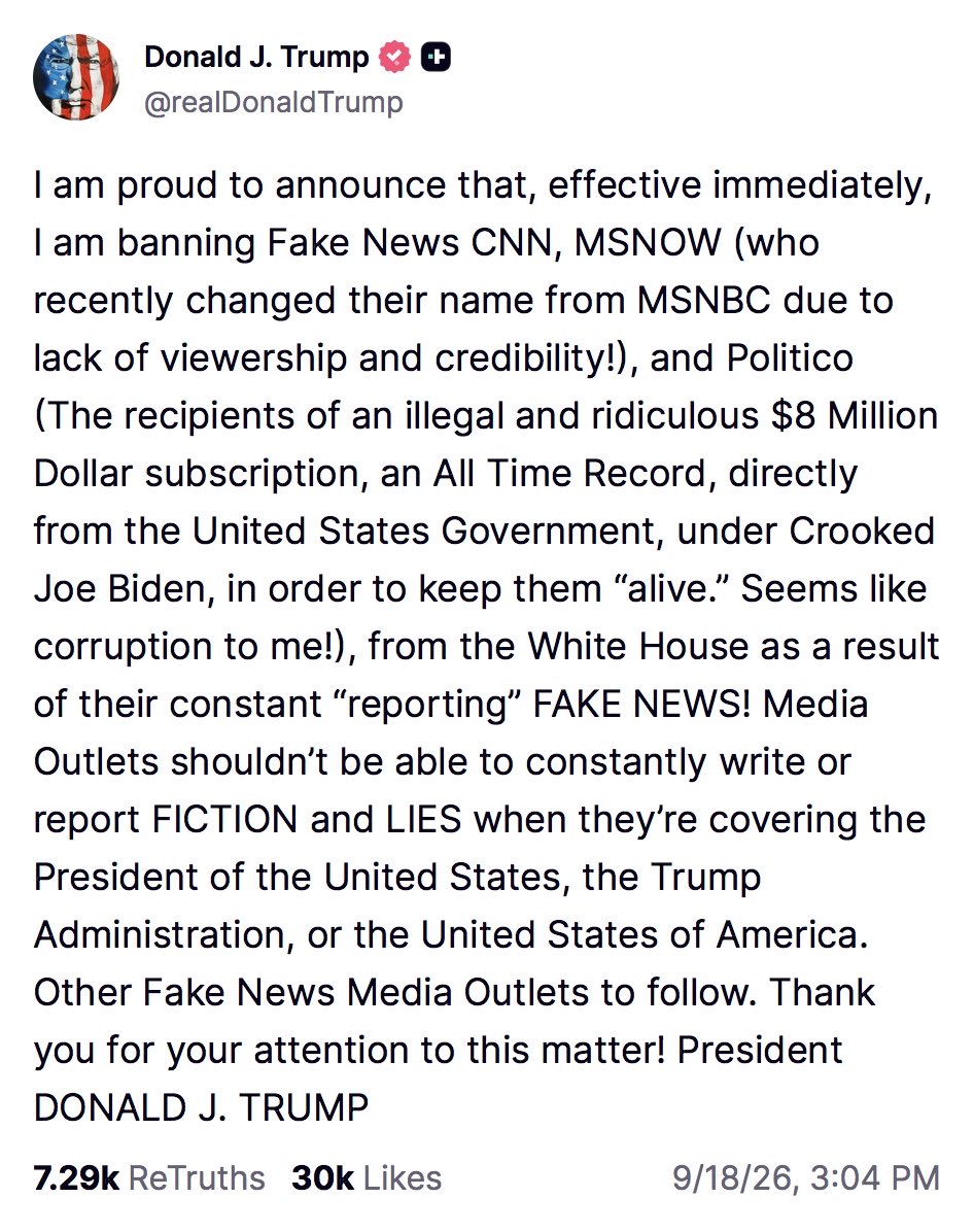 justinamash's tweet photo. Donald Trump is one of the most anti-American presidents we’ve ever had. He genuinely despises and resents the First Amendment and the fundamental principles of this country. https://t.co/v3Odi0SA3d