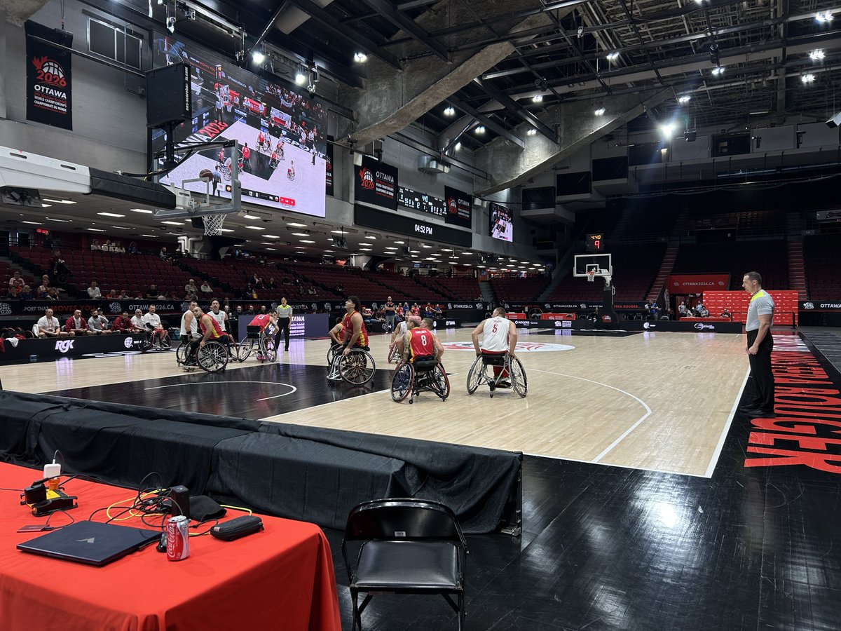 cbcsports's tweet photo. We're here LIVE from Ottawa at the 2026 International Wheelchair Basketball Championships🏀

It's going to be an eventful evening of competition here at TD Place, the men's 7th place game taking place currently and the men's 5th place game tonight at 7:00 p.m.

You can stream on @cbcgem