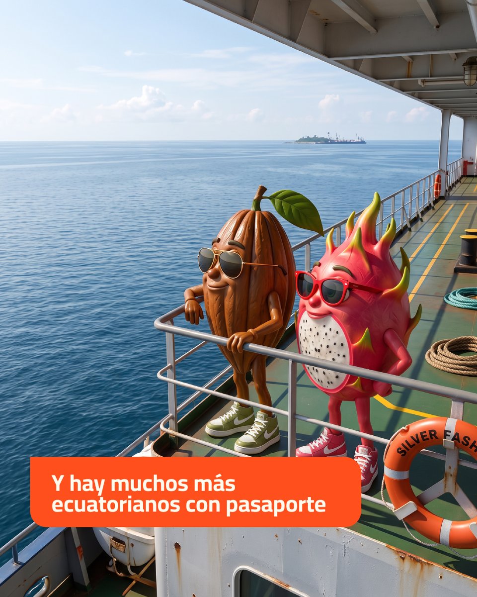 ConteconGYE's tweet photo. Banano, camarón, cacao, pitahaya y muchos otros productos ecuatorianos recorren el mundo, mientras productos de otros mercados llegan a nuestro país.
En Contecon, conectamos los sueños del Ecuador con el mundo. ⚓ https://t.co/wXVFFioqXt