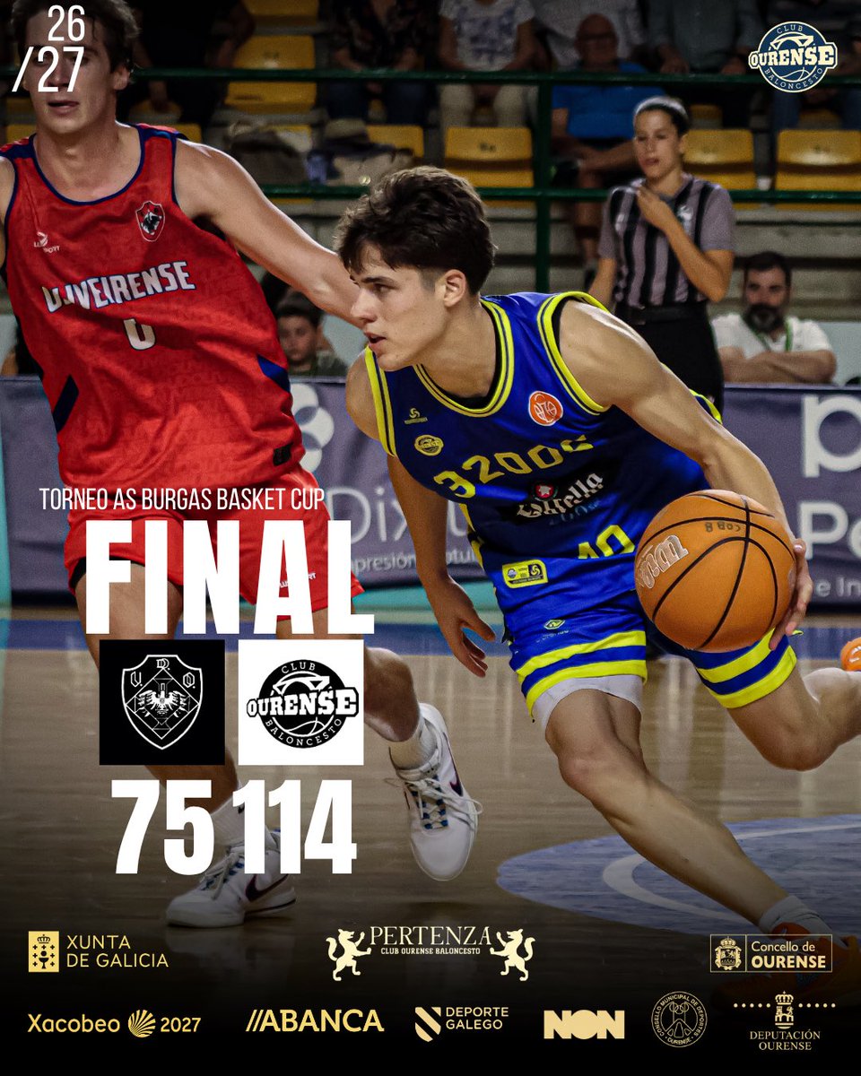 COBSAD's tweet photo. Final do encontro de hoxe!!!
Vemonos mañá para disputar unha final con moita garra ante os nosos compañeiros de Liga do @Palencia_Basket !!!
Cobistas o Pazo mañá ten que temblar!!!
#ForzaCOB #Pertenza https://t.co/M4EzGThdCk