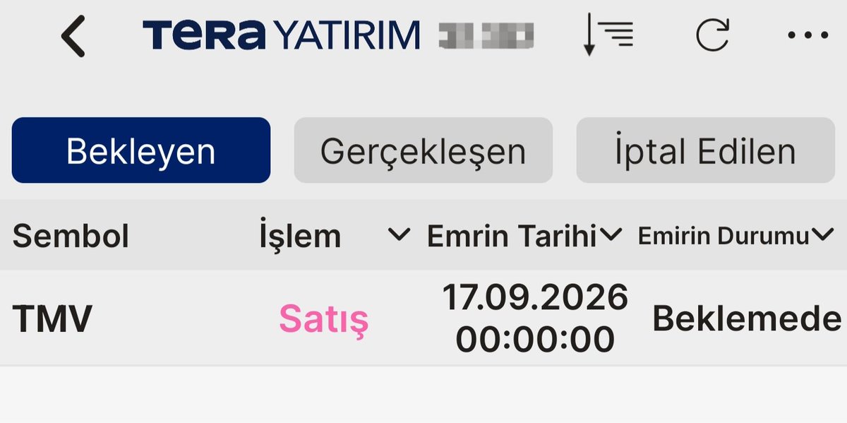 MyChoiceMyLifee's tweet photo. @Hsn06760 @FonMagdur İzmirde tera şubesine gittim.TMV tefasa kapalı olduğu için mkk da gözükmez denildi.İşlem saati 00:00 gözüküyor dedim.Kendi sistemlerinde 10:45 gözüküyordu.Verdiğim emri mail attılar.Salı günü satı gerçekleşeceği fakat Bloke olduğu için parayı ne zaman alacağım belli değil denildi https://t.co/hWt9K15VD1