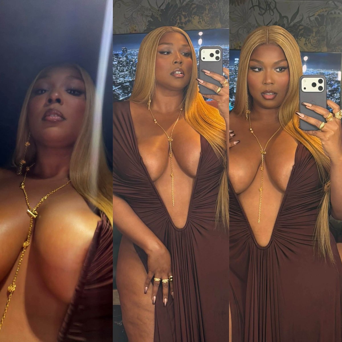 fwskiiii's tweet photo. I was honestly not familiar with your game Ms. Lizzo. She is absolutely clearing in this look and the body is total tea. Left no crumbs at all. 🥵😍 https://t.co/os9CY3dpWl