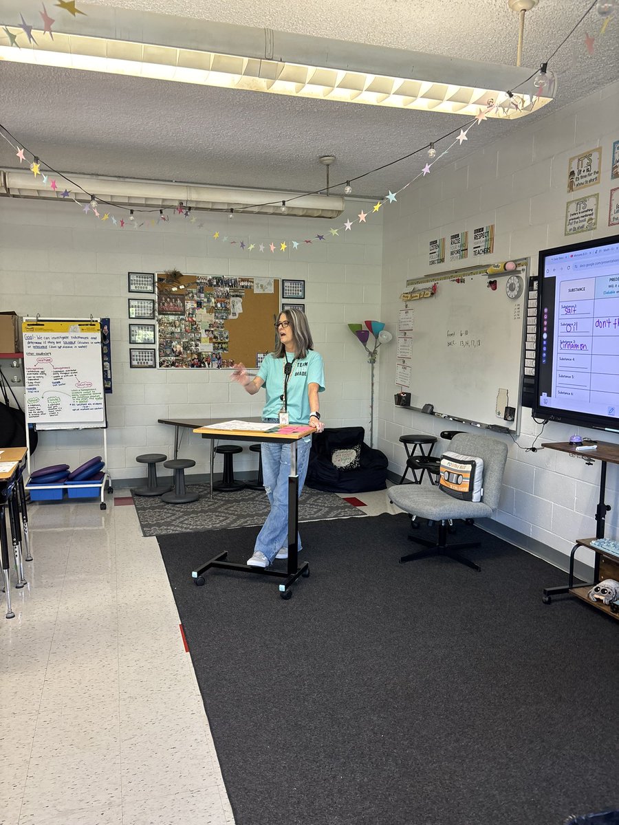WinfieldNation's tweet photo. ❤️🤍Mrs. Kuelker’s 5th graders investigated soluble vs. insoluble matter through predictions, testing, observations &amp; discussion! I was so proud to visit and see their great learning, and even prouder when the entire class earned a positive office referral! Way to go, Warriors! https://t.co/wIe0eIwecn