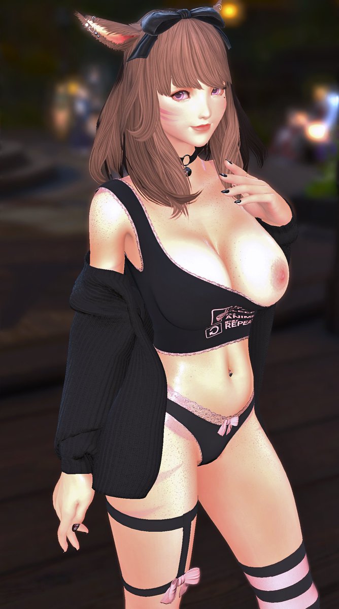 CattyXIV's tweet photo. Maybe it's all in my head but I bet we'd have really good bed chem.. iykyk 🤍

#GPOSERS ♡ #miqote ♡ #EorzeaPhotos ♡ https://t.co/YRX5ODpiQO