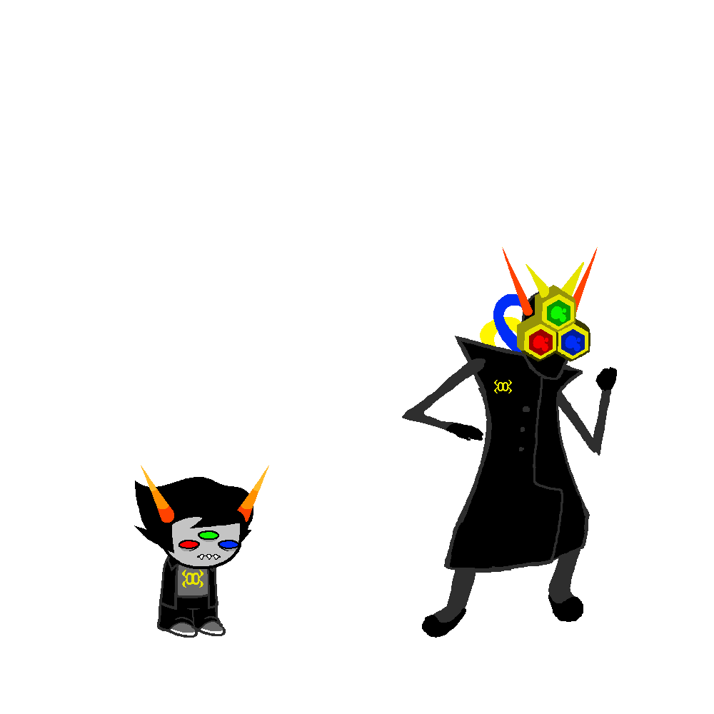 blessedsancha's tweet photo. I told you it'd be semi daily! this time its a fantroll, Harloc Wiggum! heres his young and grown up versions #homestuckfanart https://t.co/0pesFNnHch