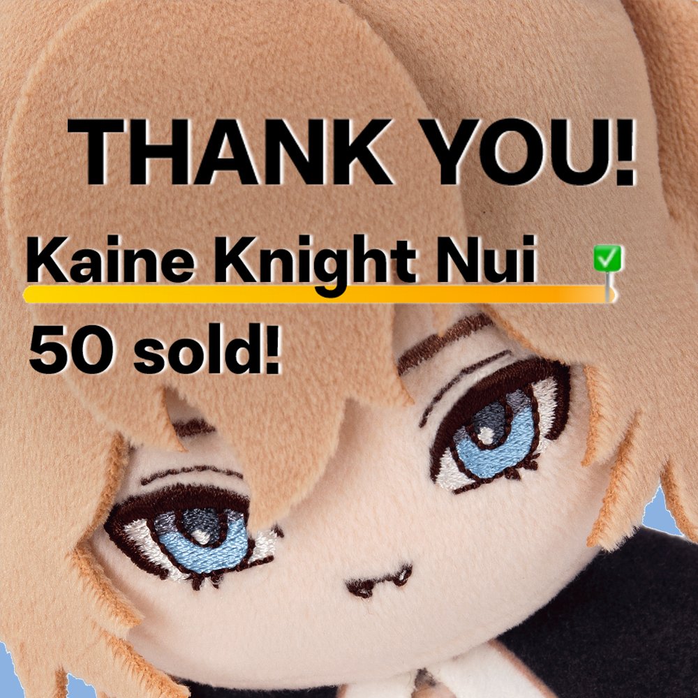 KaineKnight_'s tweet photo. We did it! 💙

Celebrating 50+ pre-orders placed for our Kaine Knight Nuis! 🎉

Thank you, MCs! 
Let's hit 100 for the keychains! 💯 https://t.co/6p3ot4QNo2