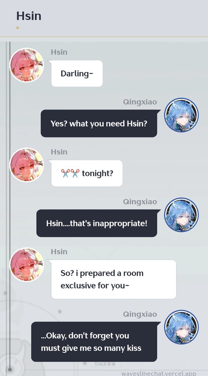 Morgan_simp_17's tweet photo. Seem Hsin can't wait anymore to claim her wife Qingxiao🤭 #qinghsin #hsinxiao #wutheringwaves https://t.co/zbfjXYM4Rt