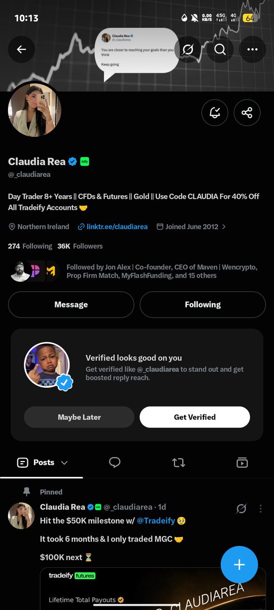 Micha3l5g's tweet photo. @_claudiarea @Tradeify @pGmicha3l @Mas0nmount @ighotrades 
@_claudiarea I’ve struggled a lot financially, and had to keep starting over. Trading is something I’m genuinely passionate about, but getting proper capital has been one of my biggest obstacles. This opportunity would mean a lot to me 🙏🏾❤️ https://t.co/QsVxhNN1nC