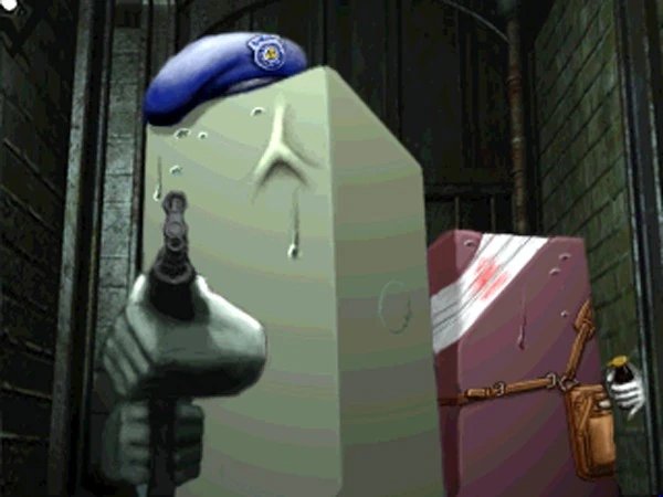 ultimate_lewman's tweet photo. "Resident Evil was never comedic" https://t.co/My3elvrmWT