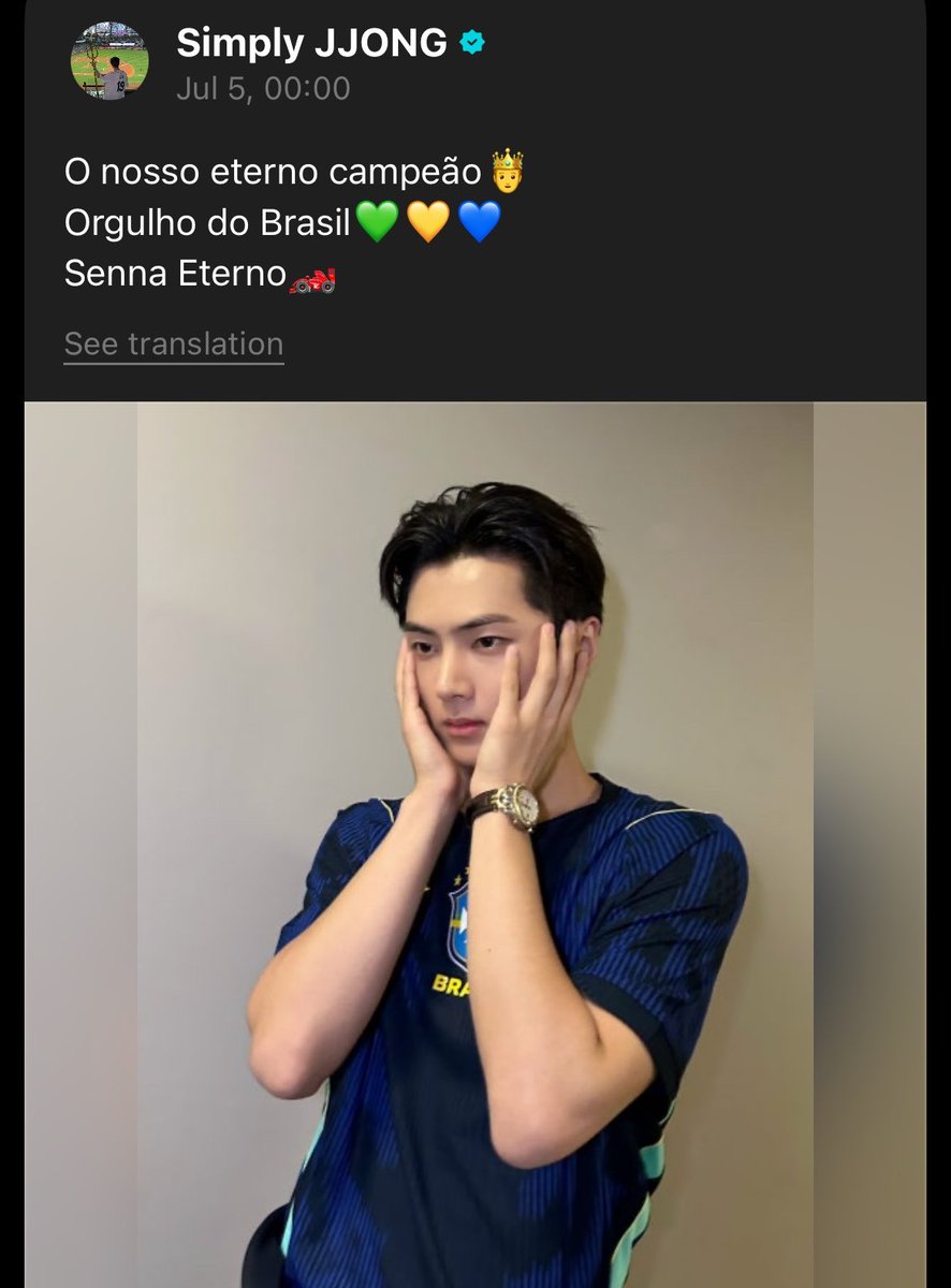 jungwonprince's tweet photo. tava stalkeando o weverse dos meninos, e agora to com saudades deles comentando em português 💔 https://t.co/zNOwjCI8Sl