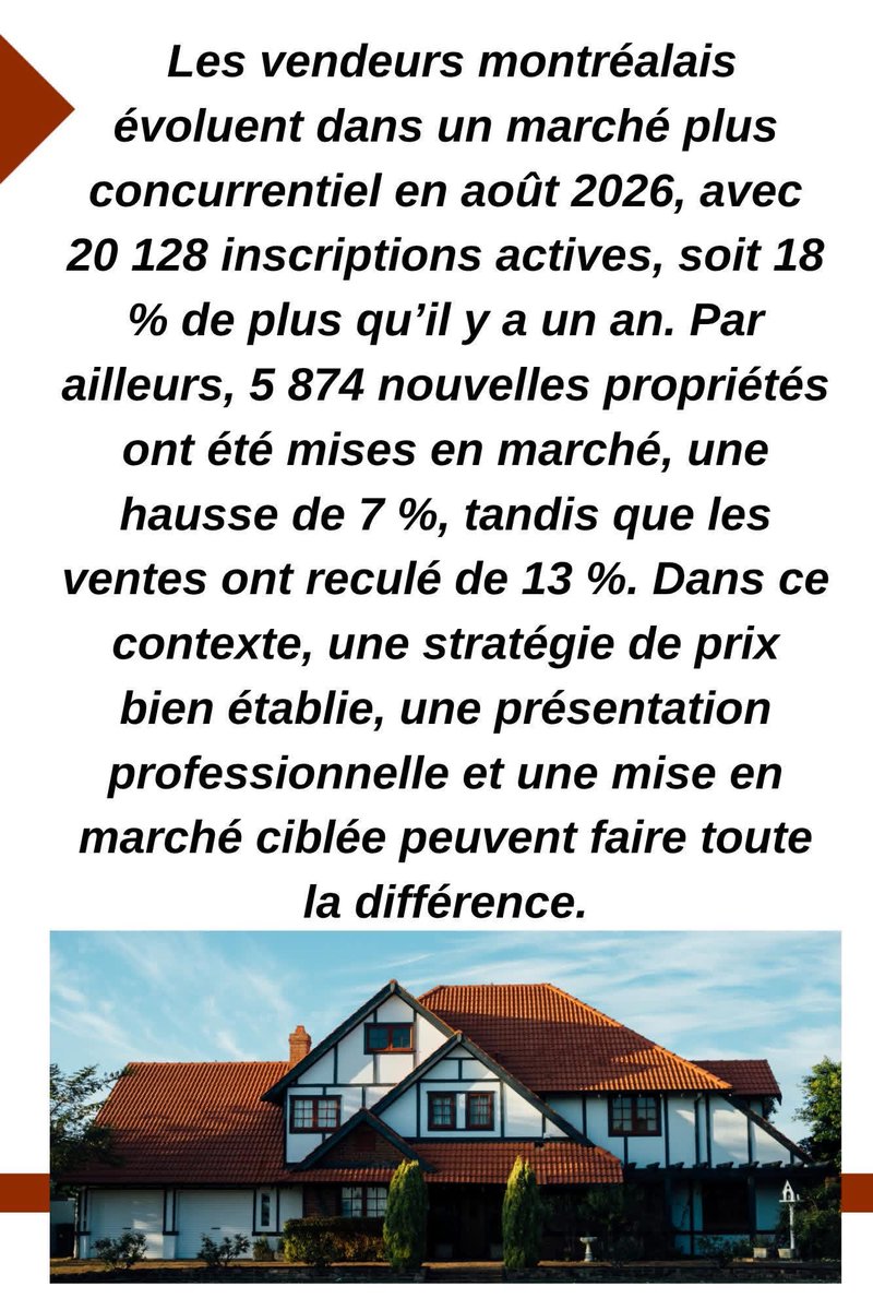 sherif5555's tweet photo. 📈 18 % PLUS D’INVENTAIRE : LE PRIX EST DÉTERMINANT!
📩 Vous pensez vendre? Écrivez-moi VENDRE pour une consultation.

 📈  18% MORE INVENTORY: PRICING IS EVERYTHING!
📩 Thinking of selling? Message me SELL for a confidential consultation.

#MontrealRealEstate,#GreaterMontreal, https://t.co/tSlhP7os4N