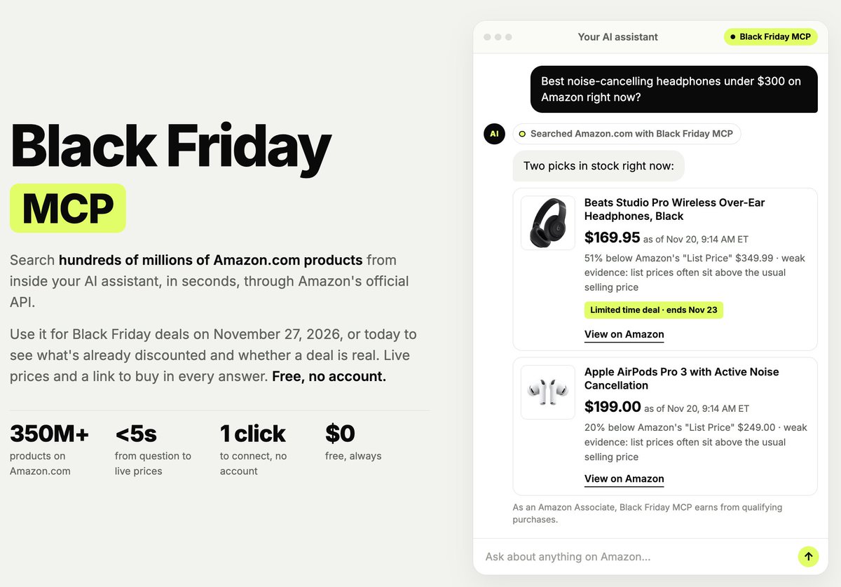 giftedconsumer's tweet photo. It's live - search "black friday mcp" on Google and try it
Would love to hear your feedback! https://t.co/S9hTjPpw8D