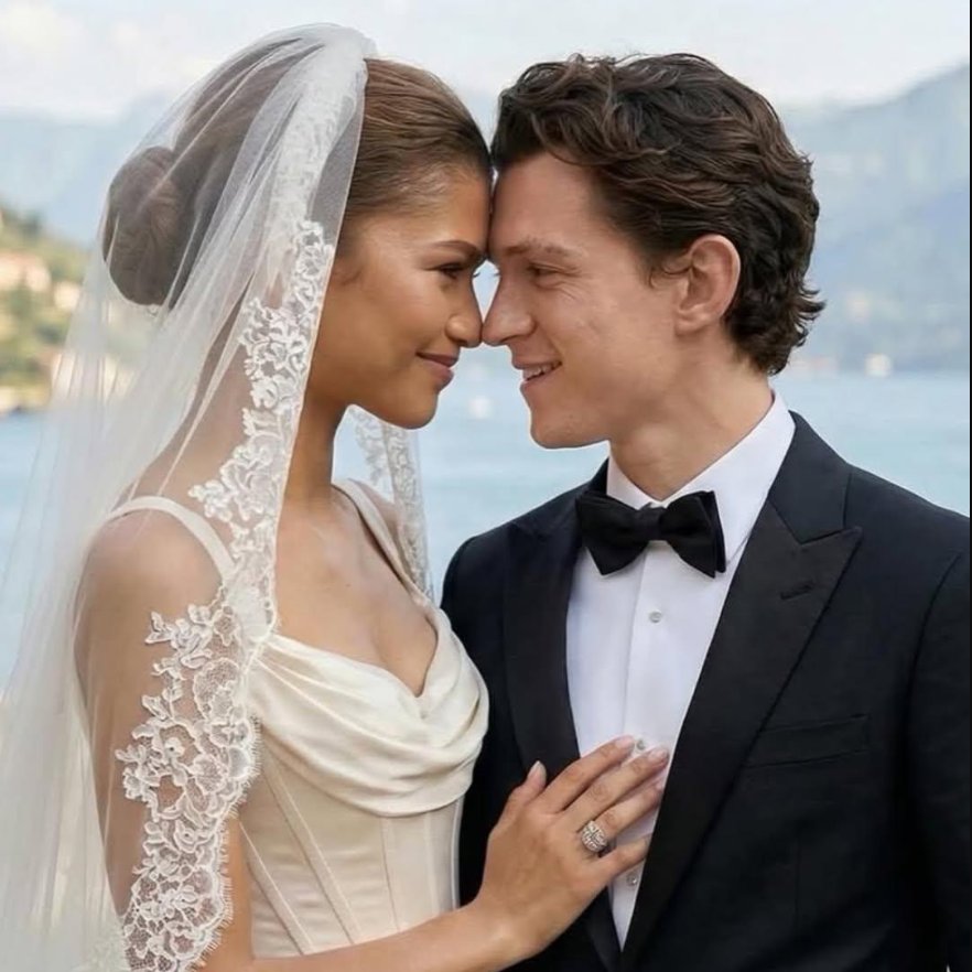 Pot_Crave's tweet photo. Zendaya and Tom Holland look beautiful in new never-before-seen wedding photos.

They tied the knot 8 months ago💍 https://t.co/uLcZxqsrqn