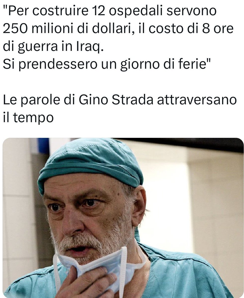 LauraFoschi6's tweet photo. IN PRATICA, L'ART. 11 DELLA #COSTITUZIONE ITALIANA DICE CHE, SE NON VENIAMO ATTACCATI IN MODO SOSTANZIALE, NOI NON MUOVIAMO #GUERRA A NESSUNO. Nร PER AGGREDIRE, Nร PER RISOLVERE #CONTROVERSIE #INTERNAZIONALI.
#DIPLOMAZIA
๐ฎ๐น๐ต๐ธ๐ฑ๐ง๐ธ๐พ๐ฎ๐ท๐จ๐บ๐ฆ๐ฑโฎ๏ธโค๏ธ๐๏ธ https://t.co/IFVVmZ4Wub