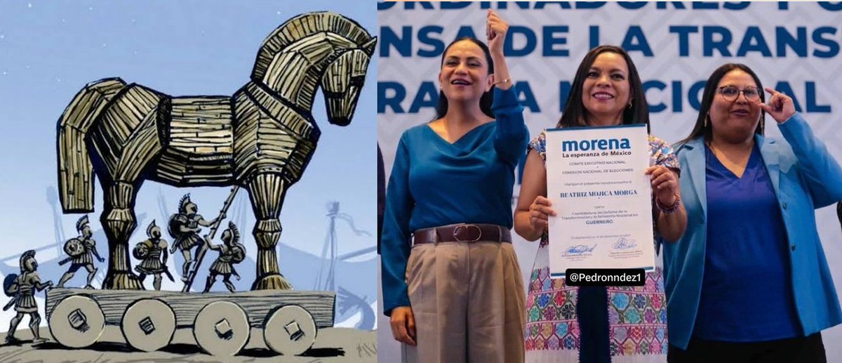 GreciaNinfa's tweet photo. @PartidoMorenaMx TONTO EL QUE PIENSA QUE EL PUEBLO ES TONTO.
Pretenden USAR un video de la Pdta. @Claudiashein para "justificar" el COCHINERO y la TRAICIÓN al PROYECTO DE NACIÓN del Pdte. @lopezobrador_ 
EL PUEBLO PONE Y EL PUEBLO QUITA no lo olviden
Quieren estrellarse con la realidad vemos 2027 https://t.co/DRA5cEvqE8