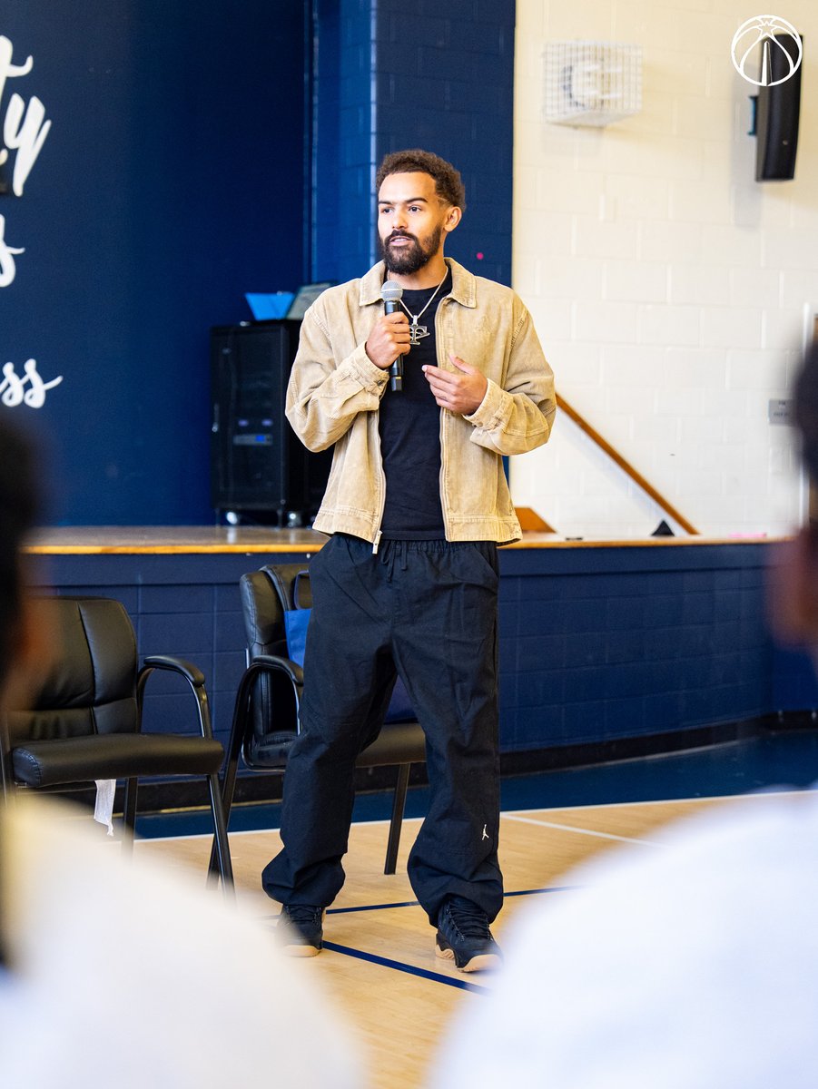 WashWizards's tweet photo. .@TheTraeYoung tipped off his @fromthepointTY weekend giving back to The District 💙 https://t.co/ODQoqL5tsg