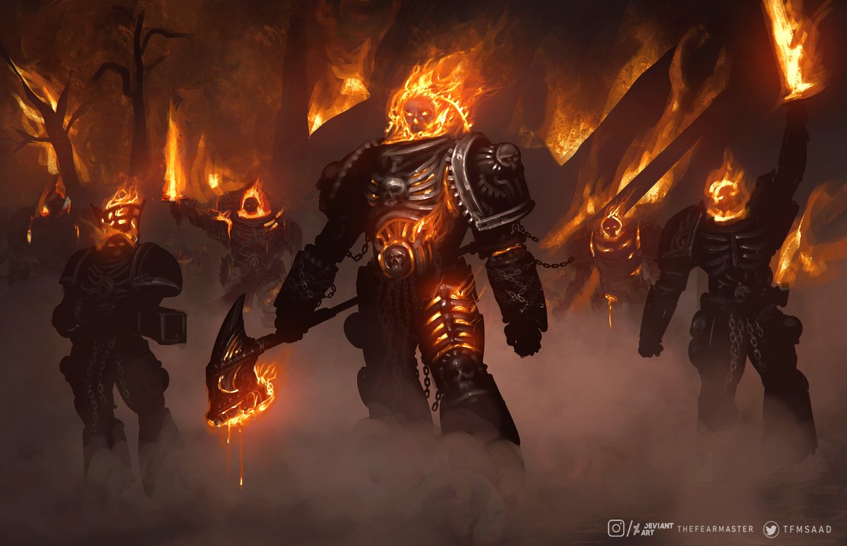 TFMsaad's tweet photo. since the Legion of the Damned are trending, here's a couple of Artworks I made earlier this year
one with and without Ferrus :3 https://t.co/GURtZhQTvv