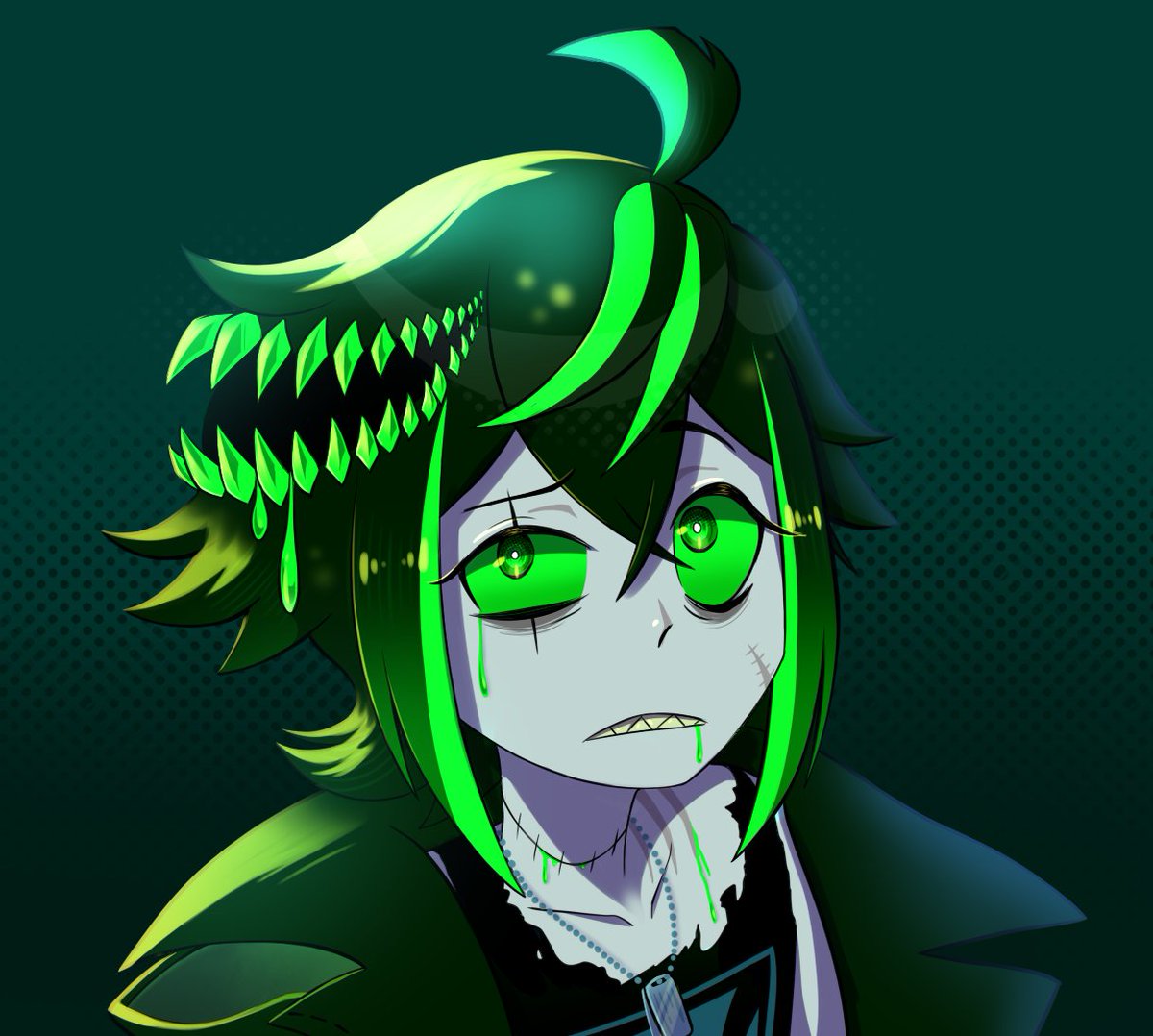 _Arkaix_'s tweet photo. #biohazart  #phisnom
the first time I draw this super complex and cool new vtuber that I've definitely never seen before and it's a meme. Genuinely tho I love the new design so much. Uncropped version bc the hair tuft gets cut https://t.co/jynWXXonpH