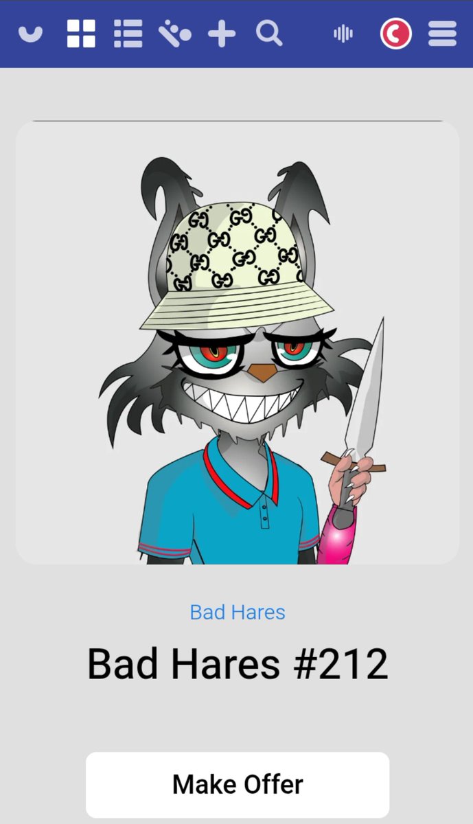 BadHares1's tweet photo. Bad Hares #212 just minted. 🔪

Bucket hat, knife in hand, that grin says it all.

300 total, every one different. Still minting → https://t.co/UM7iqZnzOi

#BadHares #XRPLedger #XRPNFT #NFTS https://t.co/zNV8ok64AL