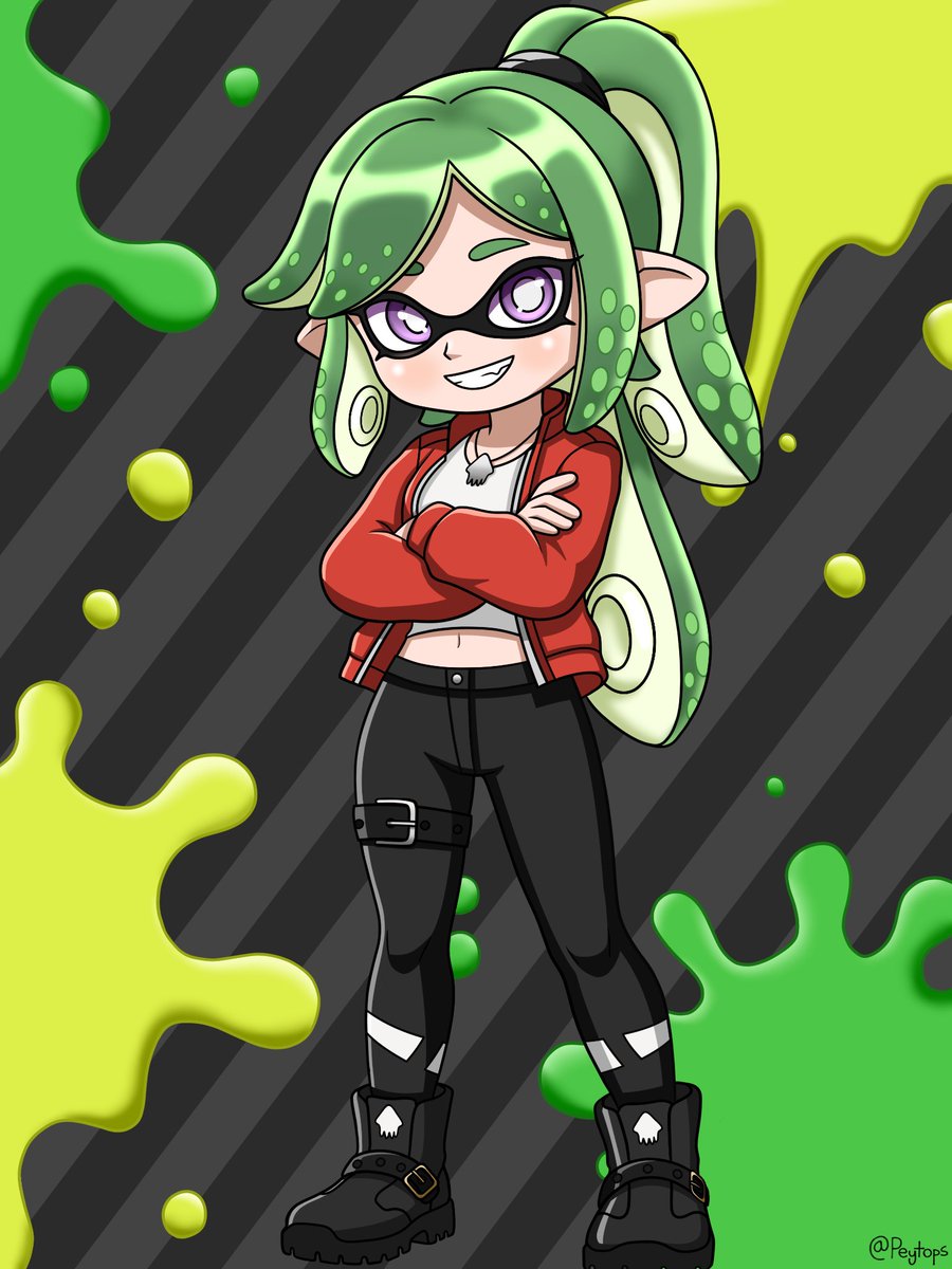 Peytops's tweet photo. WOOMY!

My oc, aoi, as an inkling from splatoon!

#artmoots #art #splatoon https://t.co/K4sFBCOBz9