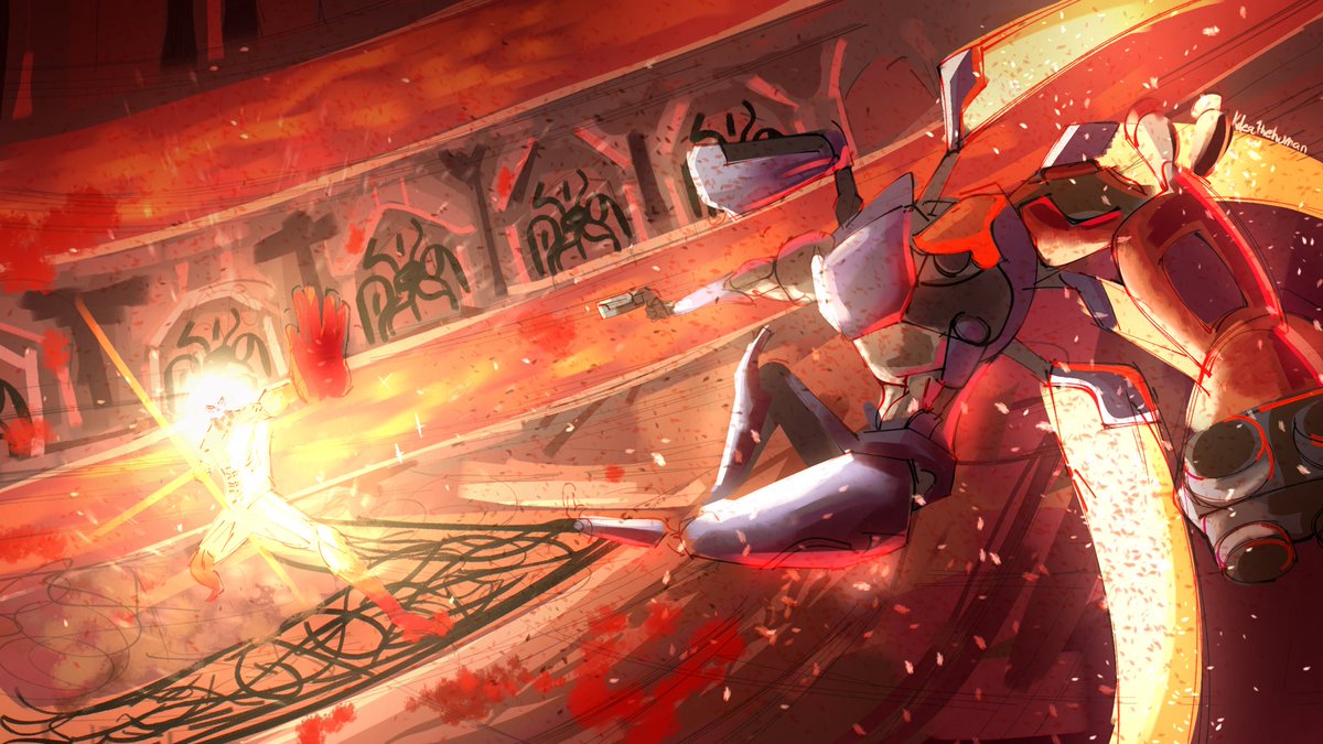Kdeathehuman's tweet photo. Futile struggle #ultrakill https://t.co/U4oRxGeZSz