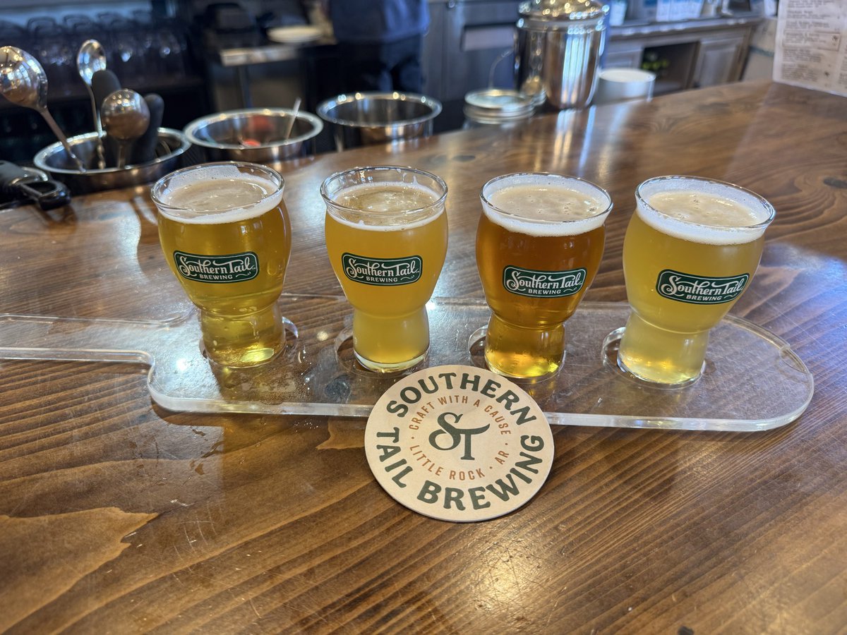 DFWBeer's tweet photo. In Little Rock, AR. Visited Southern Tail Brewing. Brewery #600 that I have visited. https://t.co/7AvvORZyGB