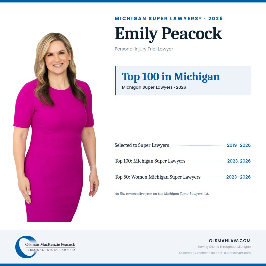 Justice4Seniors's tweet photo. Congratulations to Emily Peacock on being named to the 2026 Michigan Super Lawyers Top 100. Emily has been selected to Michigan Super Lawyers every year since 2019. 

https://t.co/RSV4EMF3Pe https://t.co/C3FJoD2PC8
